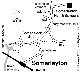 Somerleyton map