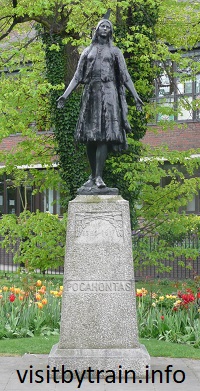 Photograph of Pocahontas Statue, Gravesend