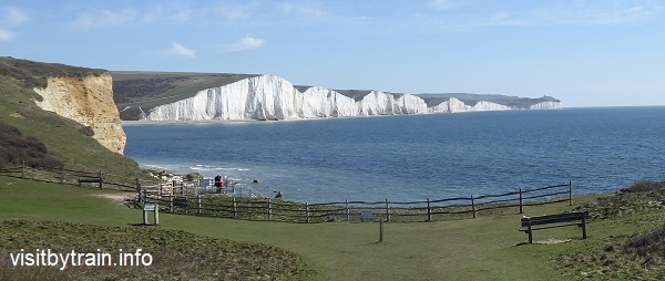 Seven Sisters from Hope Gap, Seaford Head Nature Reserve