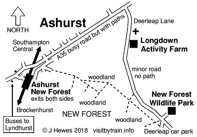Ashurst New Forest map