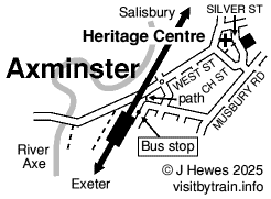 Axminster map