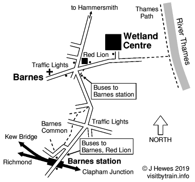 Wetland Centre map