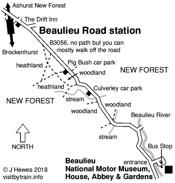 Beaulieu Road map