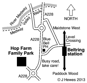 Beltring map