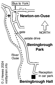Beningbrough Hall map