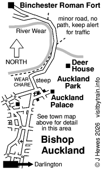 Binchester Roman Fort map