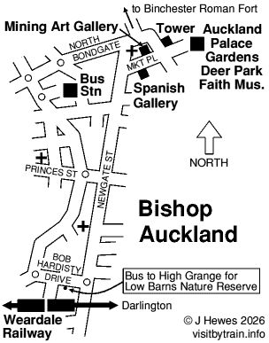 Bishop Auckland map
