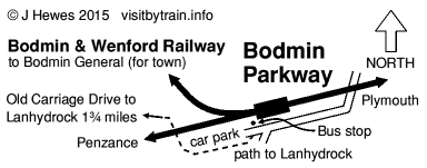 Bodmin Parkway map