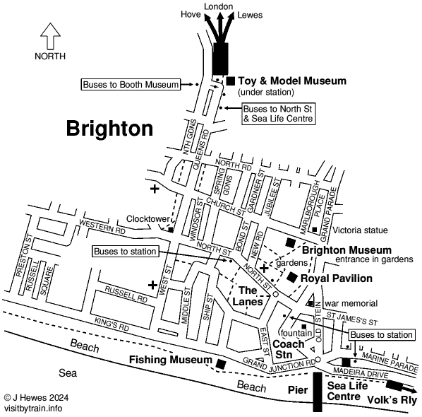 Brighton attractions map