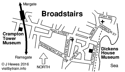 Broadstairs attractions map