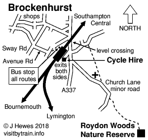 Brockenhurst map