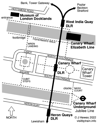 Canary Wharf map