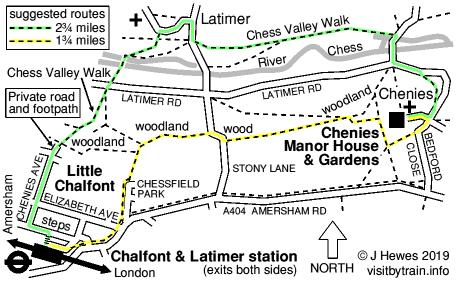 Chalfont and Latimer map
