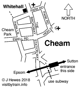 Cheam map