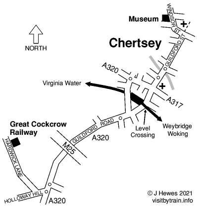 Chertsey map