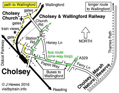 Cholsey map
