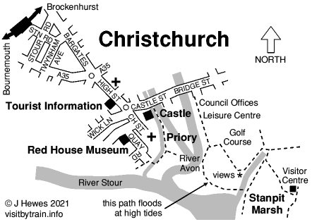 Christchurch map