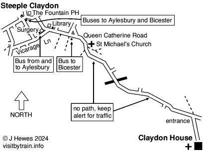 Claydon map