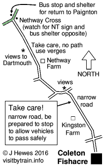 Coleton Fishacre map