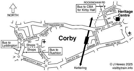 Corby map