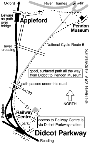 Appleford and Didcot map