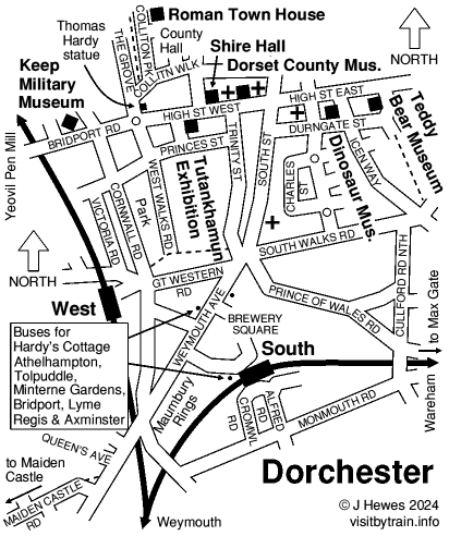 Dorchester town map