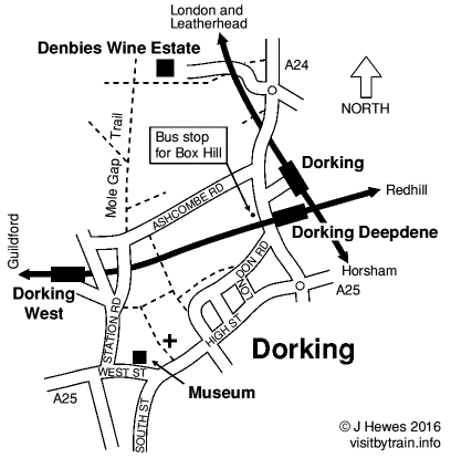 Dorking map