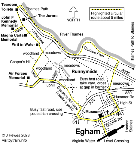 Egham map