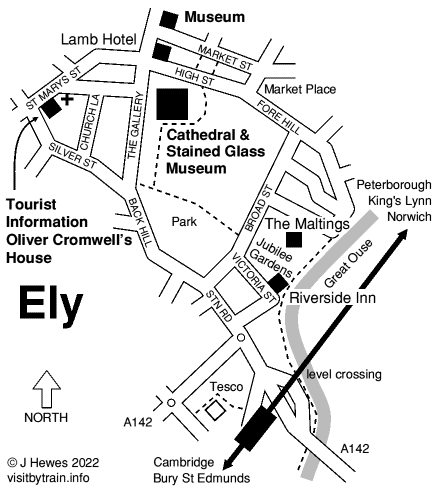 Ely attractions map