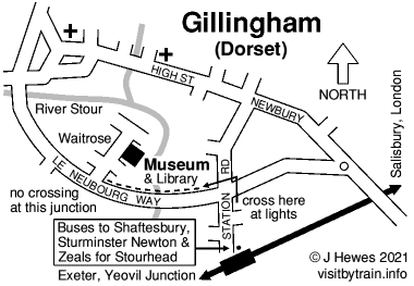 Gillingham (Dorset) map
