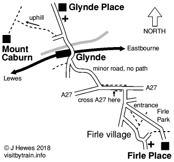 Glynde map