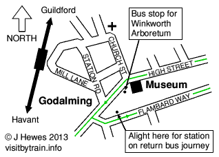Godalming map