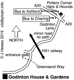 Godinton map
