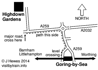 Goring-by-Sea map