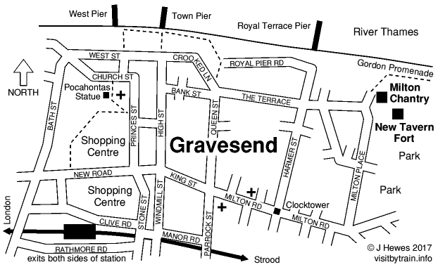 Gravesend map