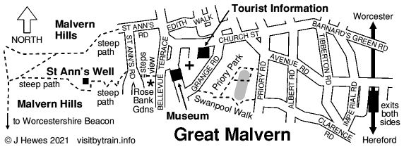 Great Malvern map