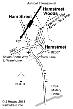 Ham Street map