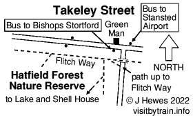 Takeley Street, Hatfield Forest map