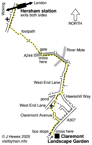 Hersham map