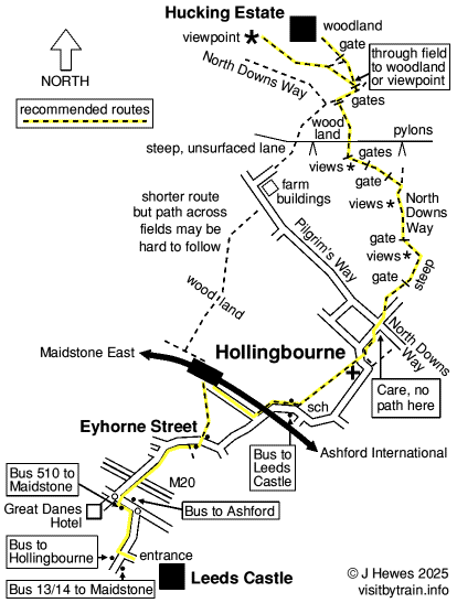 Hollingbourne map