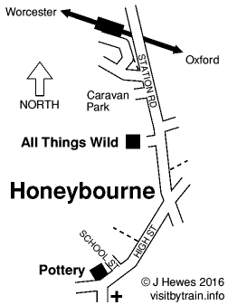 Honeybourne map