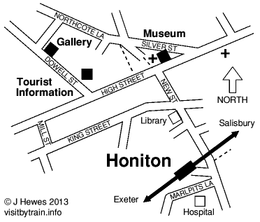Honiton map