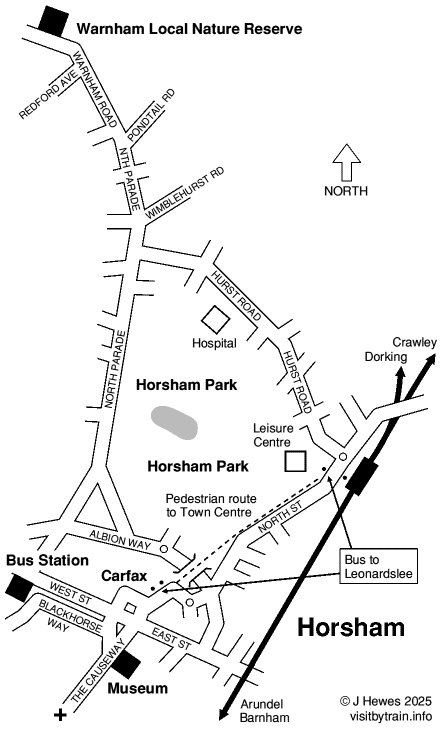 Horsham map