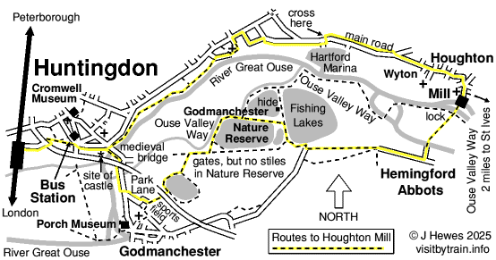Huntingdon map