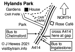 Hylands Park map