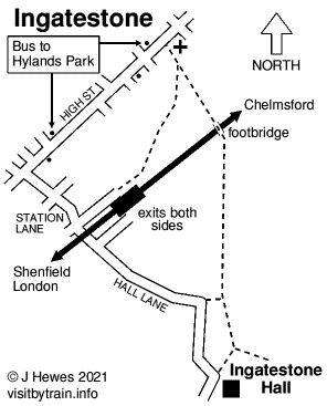 Ingatestone map