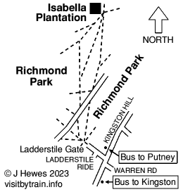 Isabella Plantation map