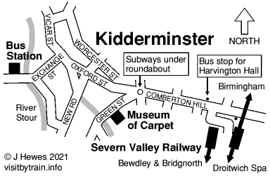 Kidderminster map