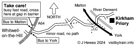 Kirkham Priory map