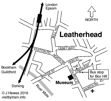 Leatherhead map